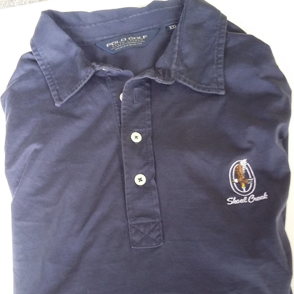 Men's golf shirt size XXL blue by Ralph Lauren sho